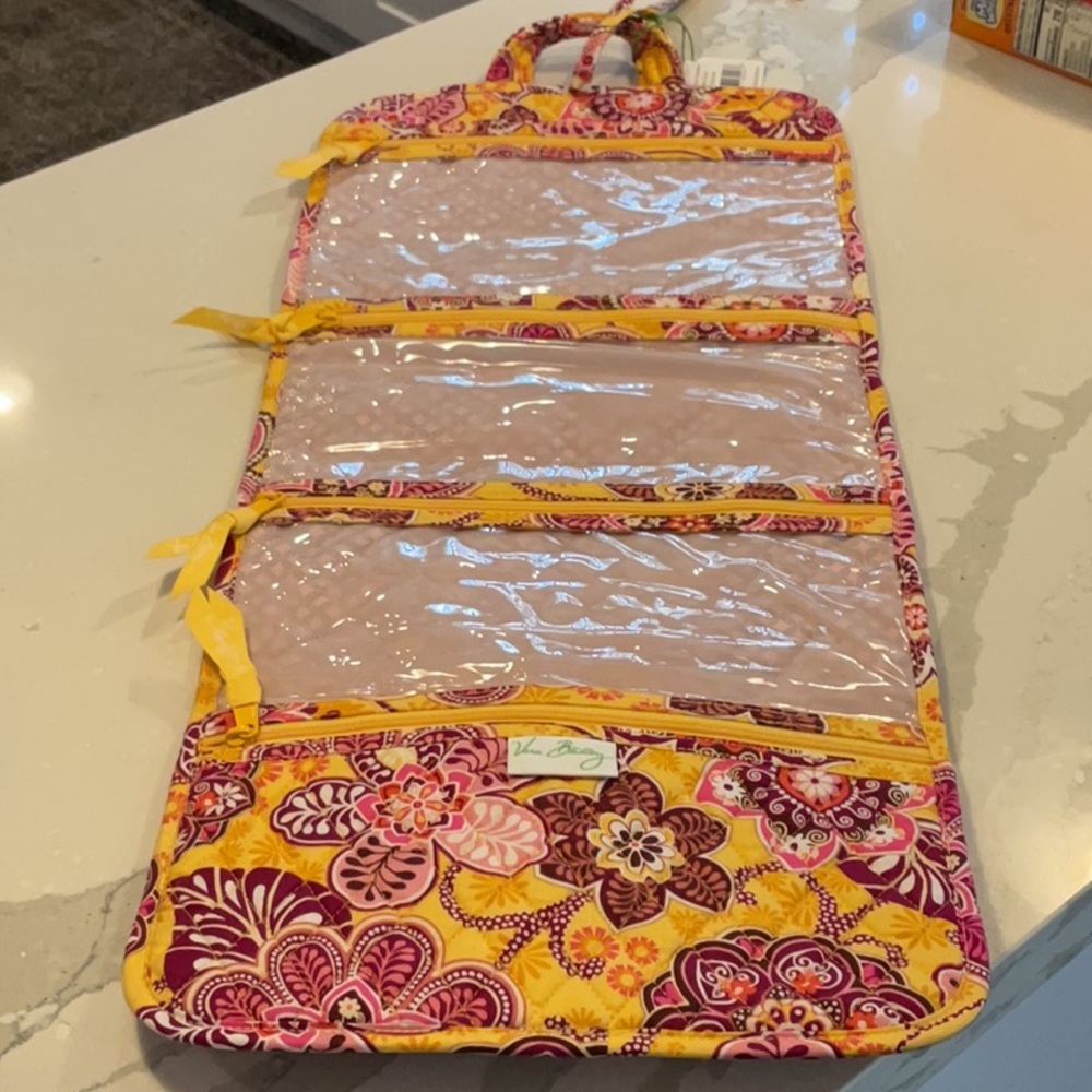 Vera Bradley Yellow and Pink Floral Accessory Organizer